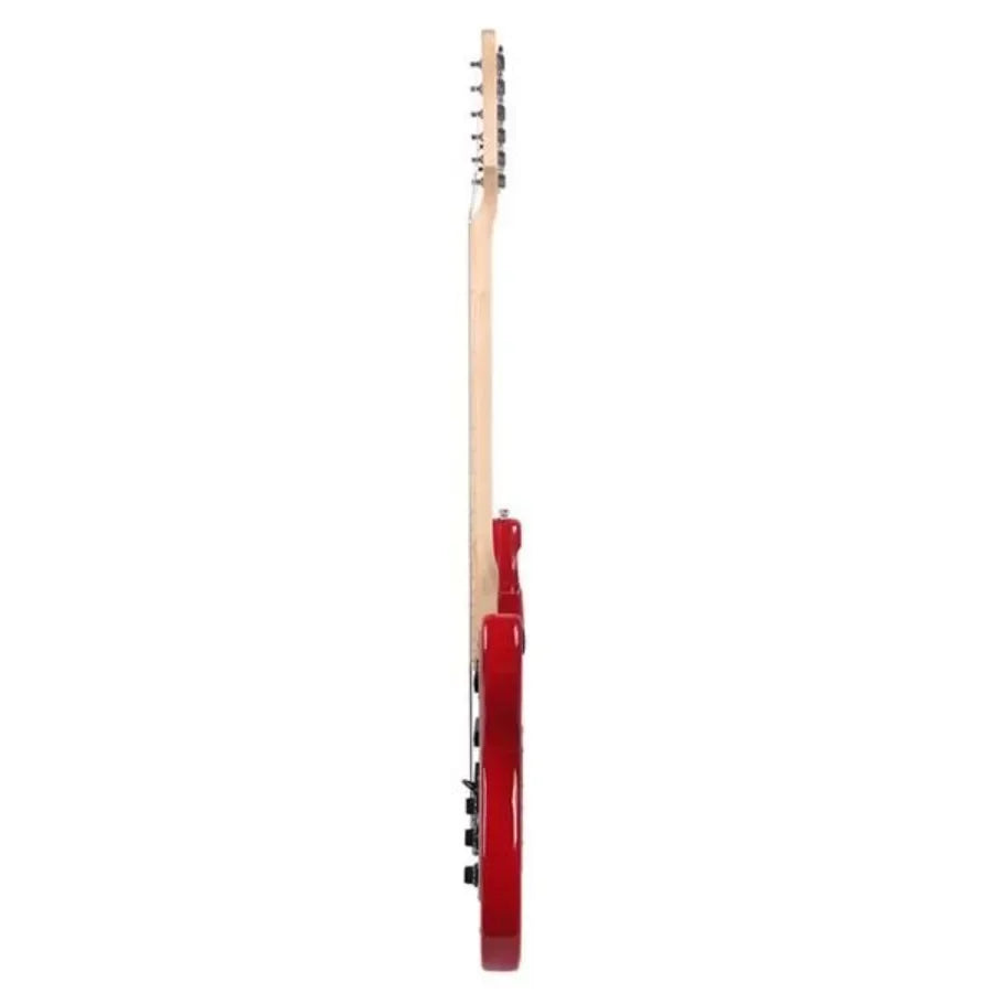 Glarry GST Electric Guitar Kit with Black Pickguard and Gig Bag  Red