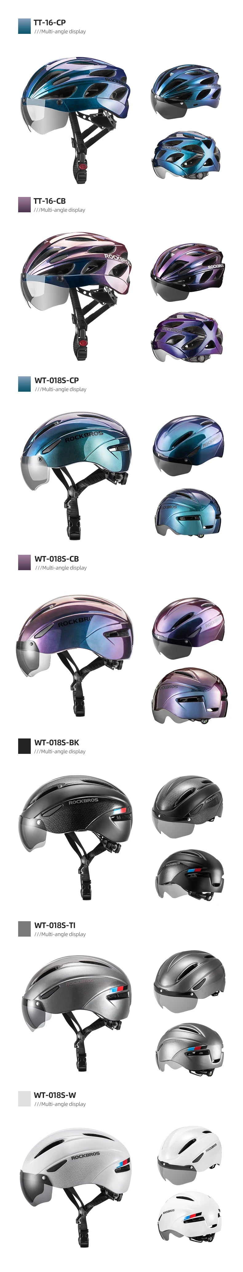 ROCBROS Adult Lightweight Cycling Helmet . Road & Mountain Bike Safety Helmet with Adjustable Fit and Ventilation