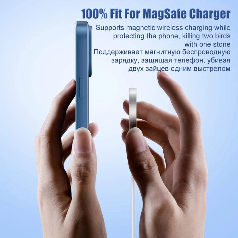MagSafe Liquid Silicone iPhone Case . Soft Touch Magnetic Protective Cover