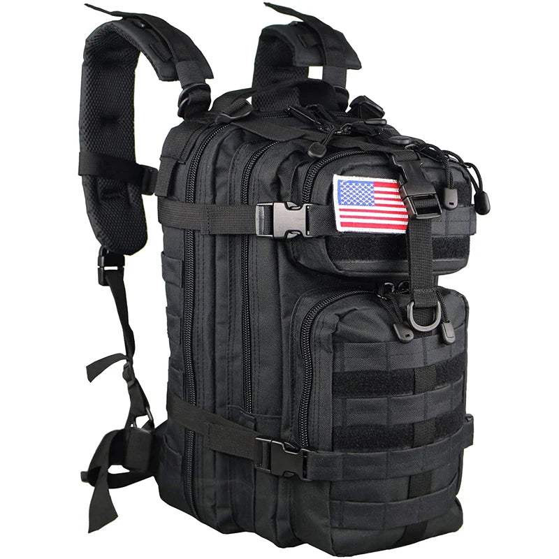 35L Tactical MOLLE Backpack with Padded Shoulder Straps