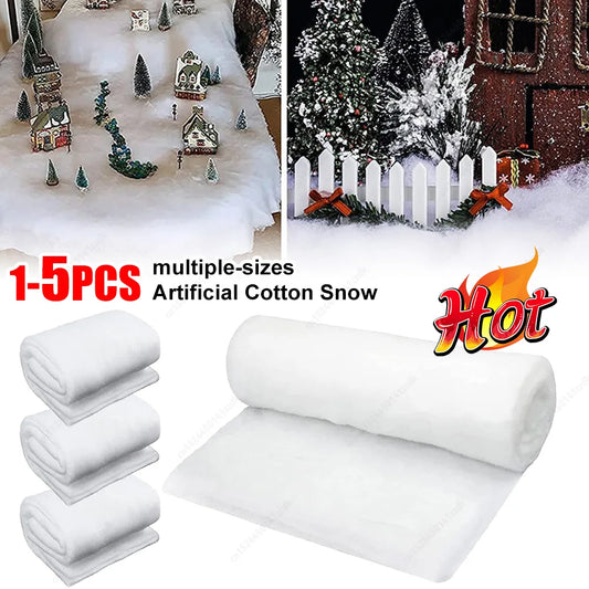 Thick Soft Snow Cover Create Enchanting Winter Landscapes Snow Carpet Realistic Appearance Artificial Cotton Snow for Boys Girls