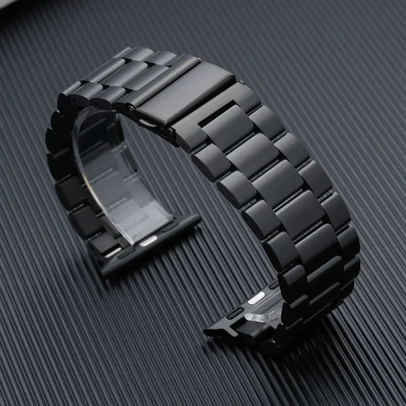 Premium Stainless Steel Apple Watch Band .Luxury Metal Replacement Strap