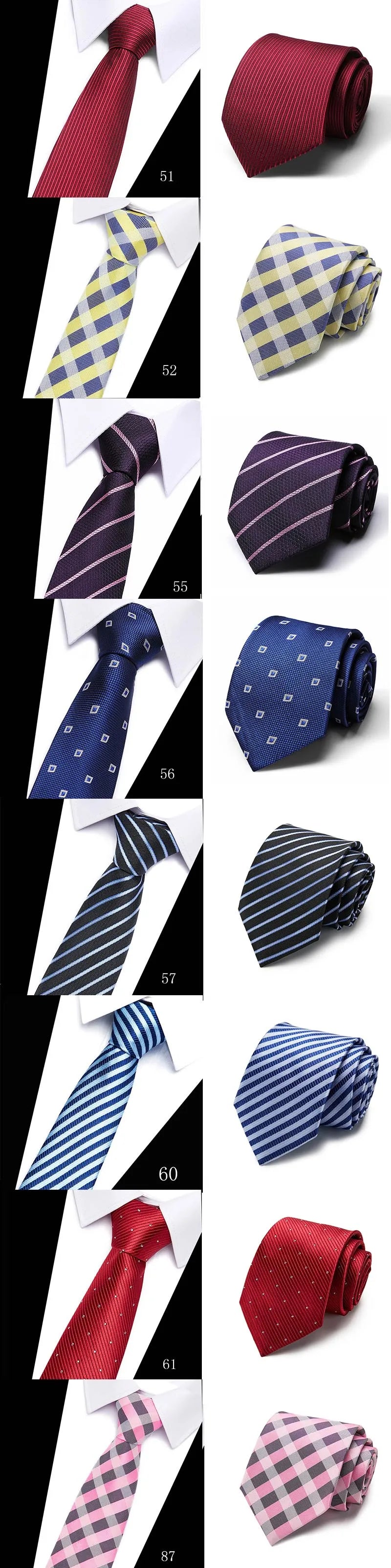 Men’s Colorful Classic Necktie . Fashion Business Wedding Tie Collection