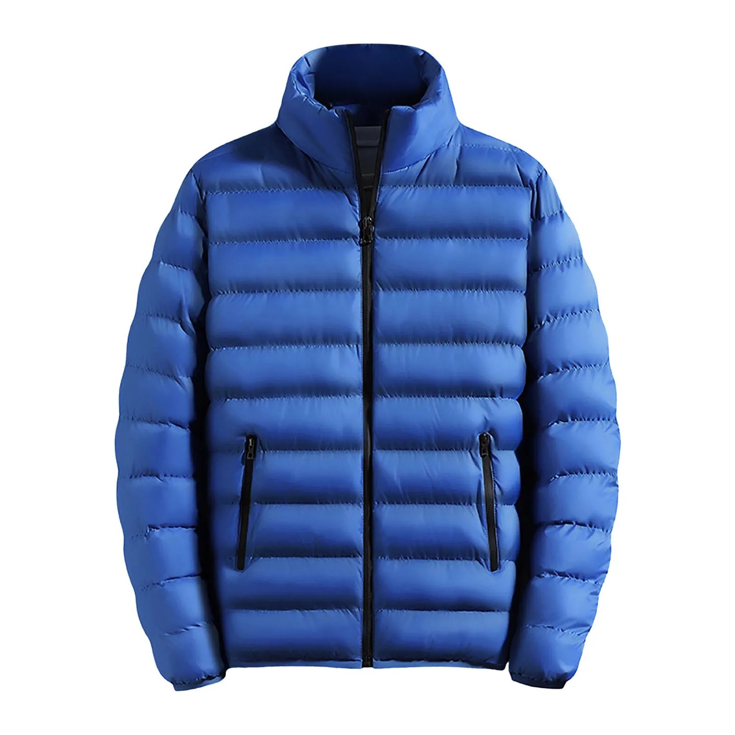 Men’s Thickened Winter Puffer Jacket Lightweight Warm Cotton Coat