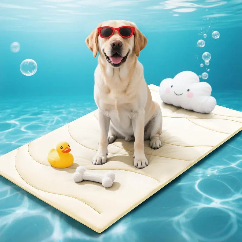 Customizable Cooling Pet Mat for Dogs & Cats. Multi-Size Reusable Summer Cooling Pad