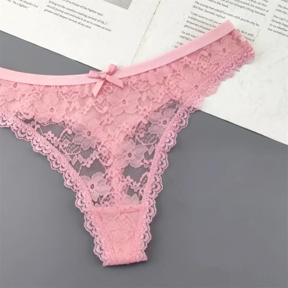 Soft Cotton Lace Thong Underwear for Everyday Comfort