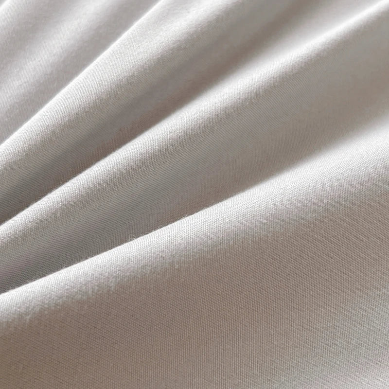 4-Piece Soft Brushed Duvet Cover Set . Solid Color Bedding