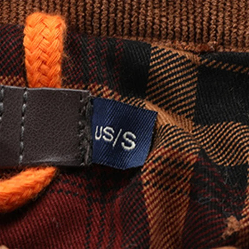 Men s Plaid Sherpa Lined Shirt Jacket Lapel Neck Long Sleeve Button Down Winter Coat Warm Outwear with Pockets