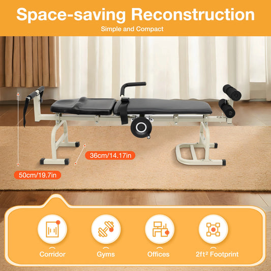 Multifunctional Body Stretcher Fitness Equipment Medical Spinal Traction Lumbar Spine Keyboard Protrusion Corrector Yoga Bed