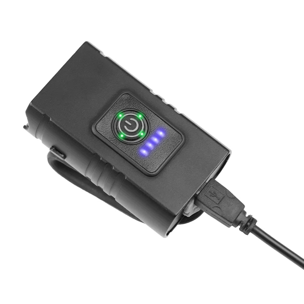 LED Bicycle Front Light 10W 6 Modes USB Rechargeable Mountain Road Bike Front Lamp Waterproof Cycling Equipment