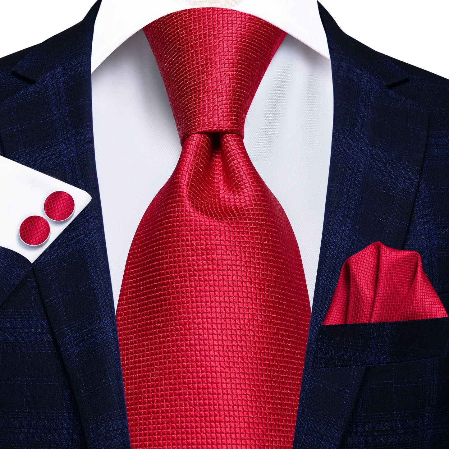 Luxury Paisley Silk Men’s Necktie .Formal Business Wedding Tie Set