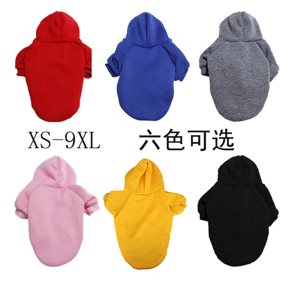 Warm Fleece Dog Hoodie Jacket