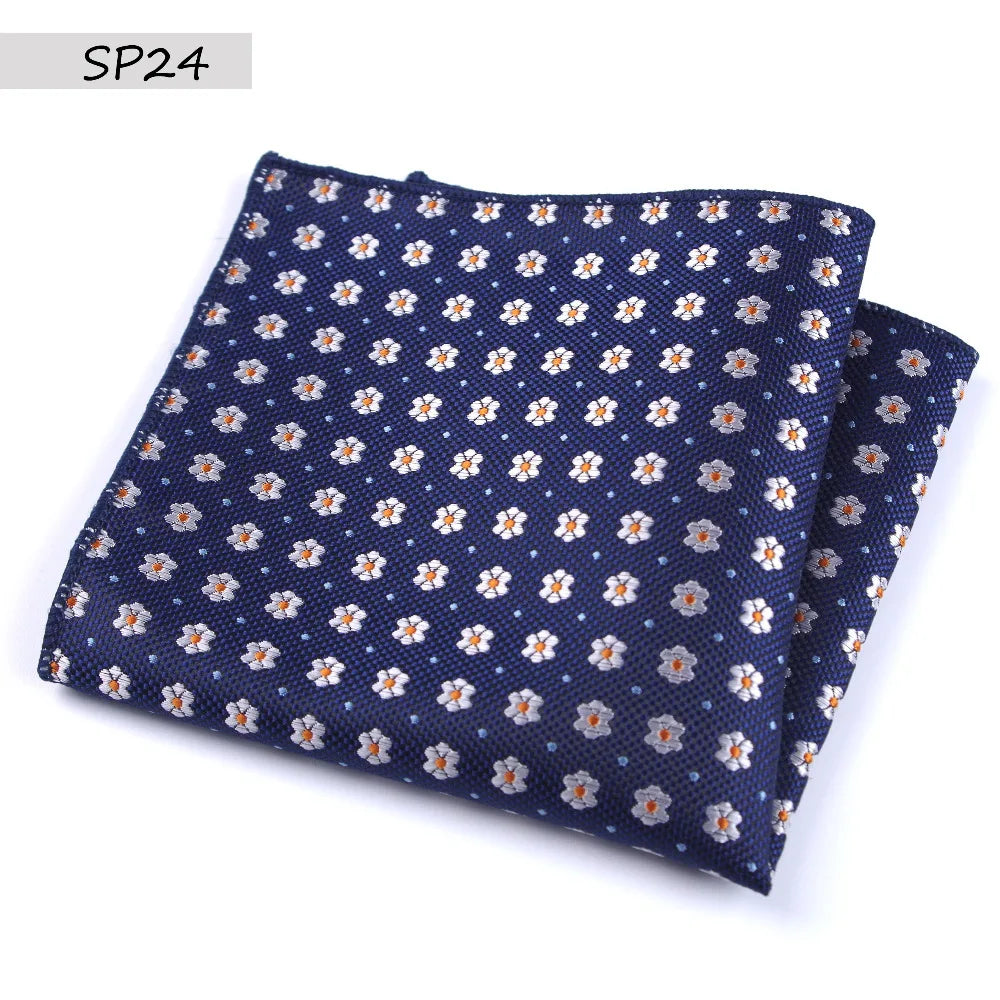 Men’s Designer Pocket Square Handkerchief Set. Elegant Suit Accessories