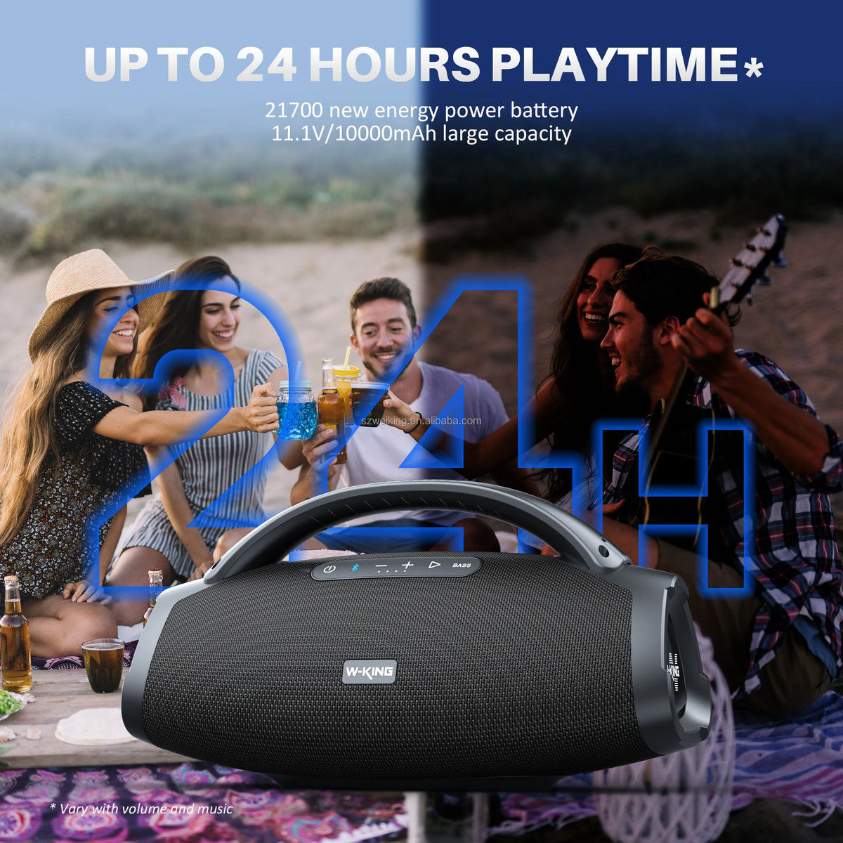 W-KING X20 Portable Bluetooth Speaker 200W Waterproof Wireless Speaker