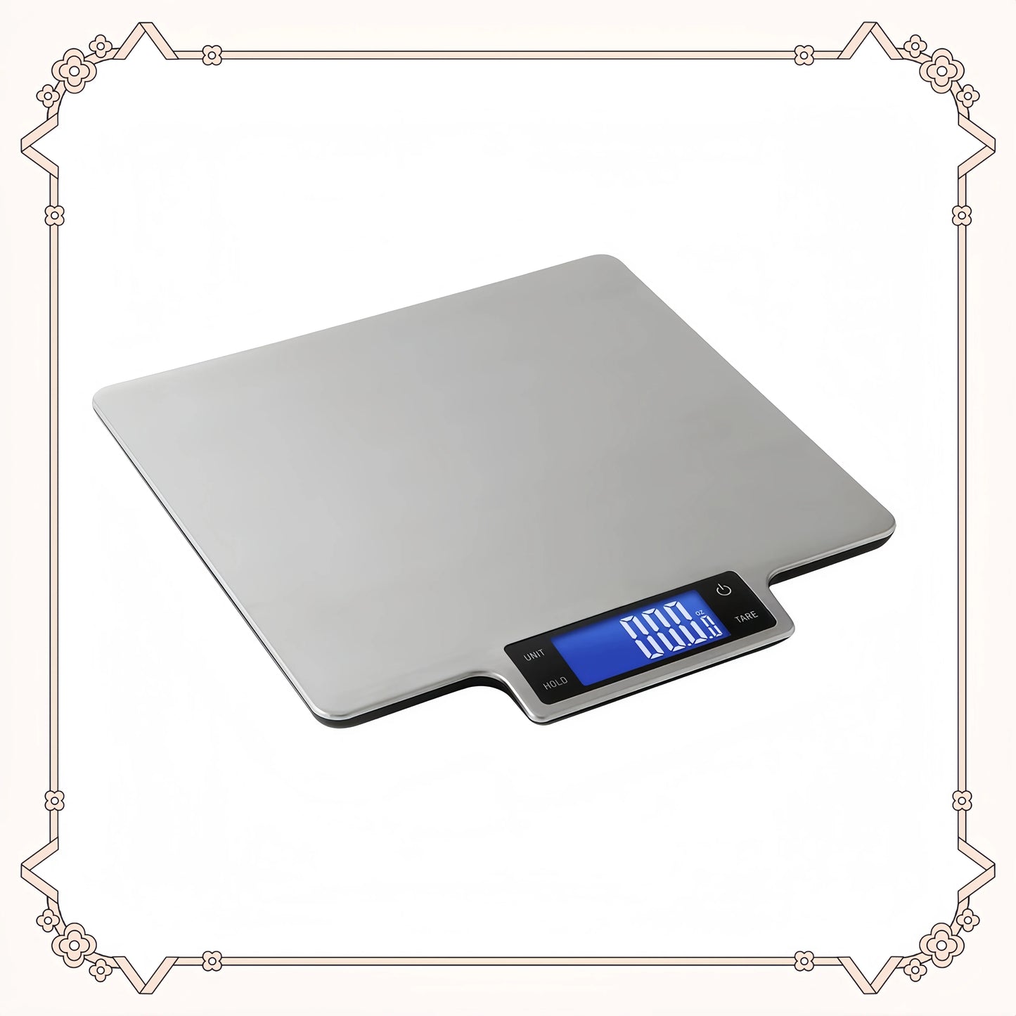 22lb Ultra-Precise Digital Kitchen Scale, Stainless Steel Food Scale for Baking, Cooking & Portion Control