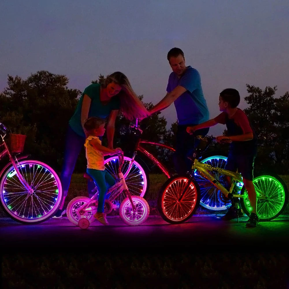 Bicycle Spoke Lights Waterproof LED Strips With Remote