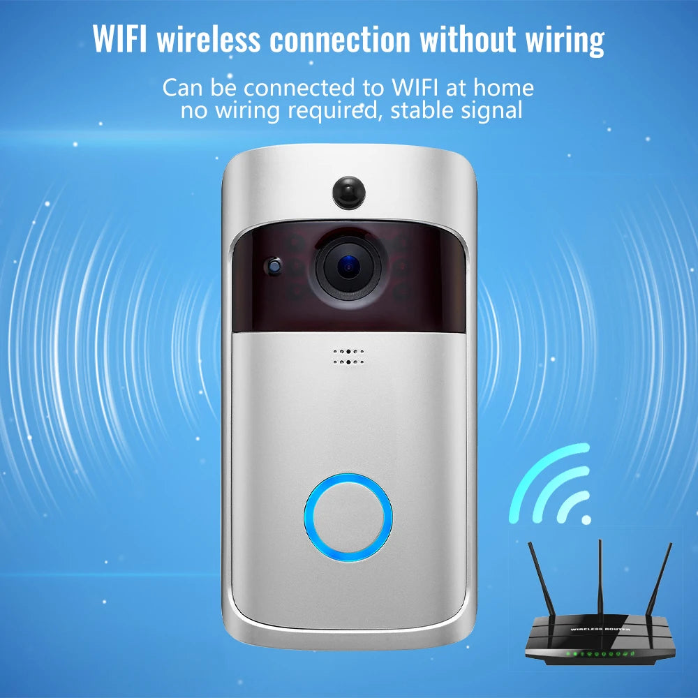 Smart WiFi Video Doorbell IP65 Waterproof Night Vision