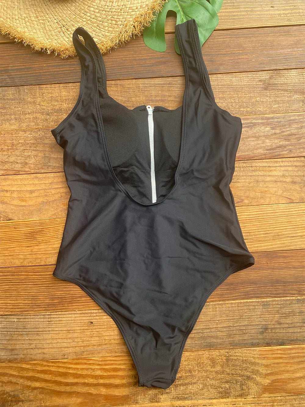 Women’s Zip Front One-Piece Swimsuit | Athletic Monokini Bathing Suit | Quick-Dry Beach Swimwear  Description