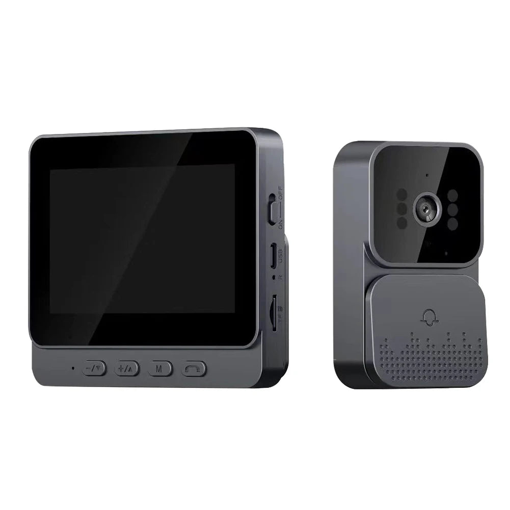 Video Doorbell Intercom Wireless 1080P IPS Screen 4 3 Inch