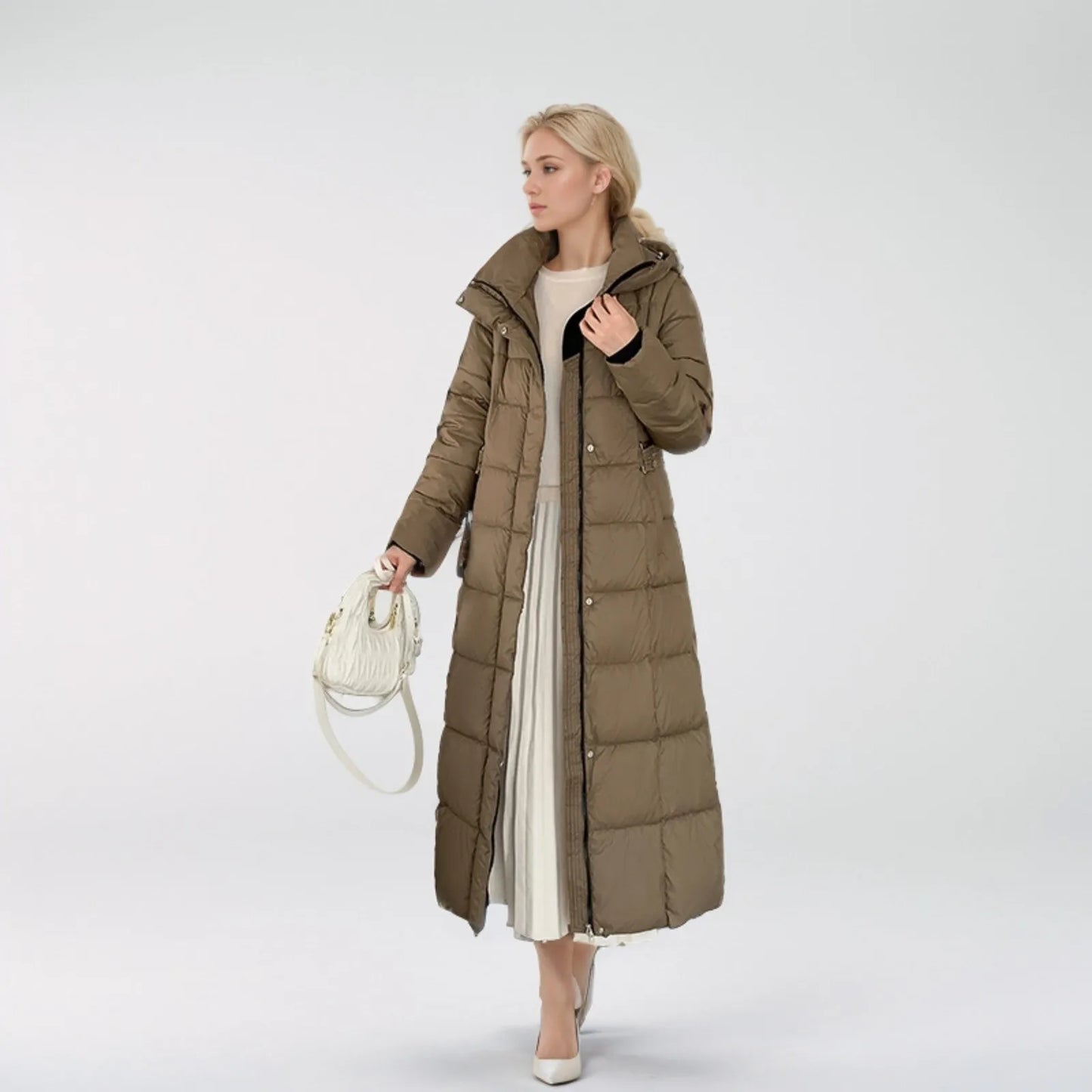 Black Winter Coat 2024 New Women's Thick Cotton Parka Jacket Korean Oversized Loose Hooded Coats Female Casual Long Overcoat