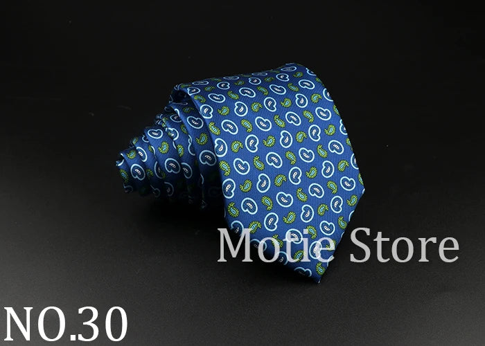 51 Styles Men's Silk Ties Jacquard Striped Plaid Floral Necktie Accessories Daily Wear Shirt Suit Cravat Wedding Party Gift