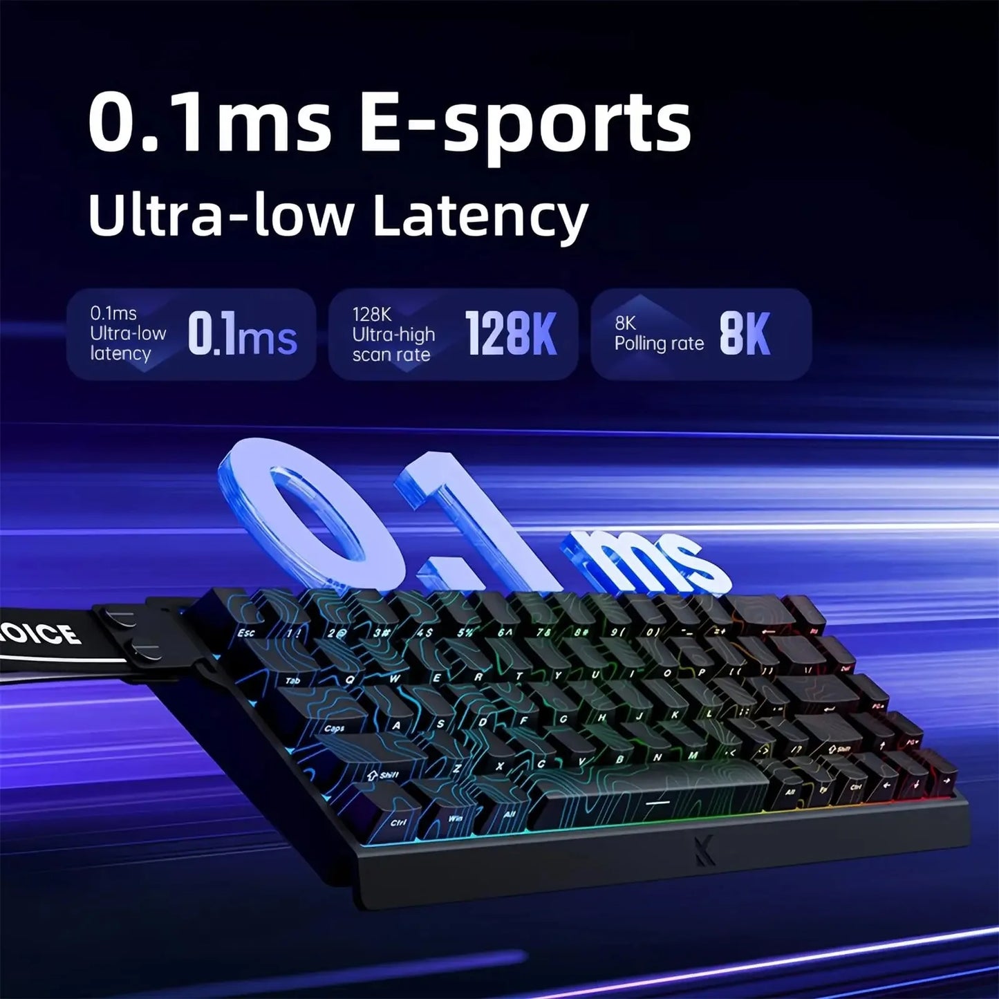 MCHOSE ACE 68 Magnetic Switch Gaming Keyboard . Hall Effect Rapid Trigger Mechanical Keyboard