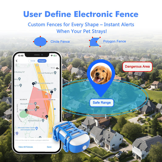 Smart GPS Dog Tracker Collar