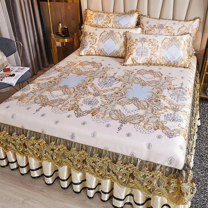 European Floral Summer Bedspread Set