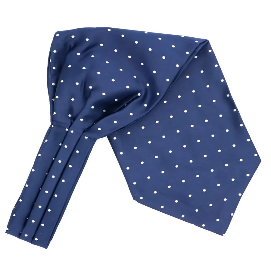 Luxury Men’s Ascot Tie & Pocket Square Set for Weddings, Business & Formal Wear