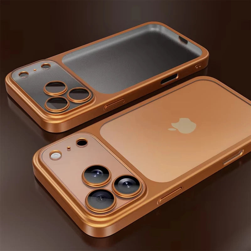 Luxury Clear Matte Phone Case with Camera Protection