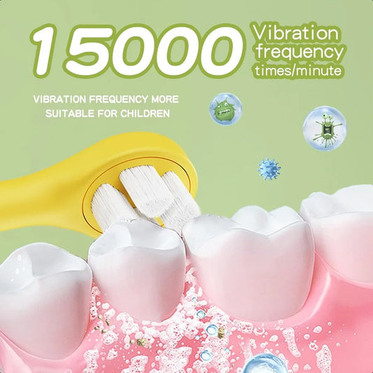 Toothbrush Sonic Electric Rechargeable Age 312 Years ode with Memory 2 Brush Heads with CopperFree Brush Bristles Blue