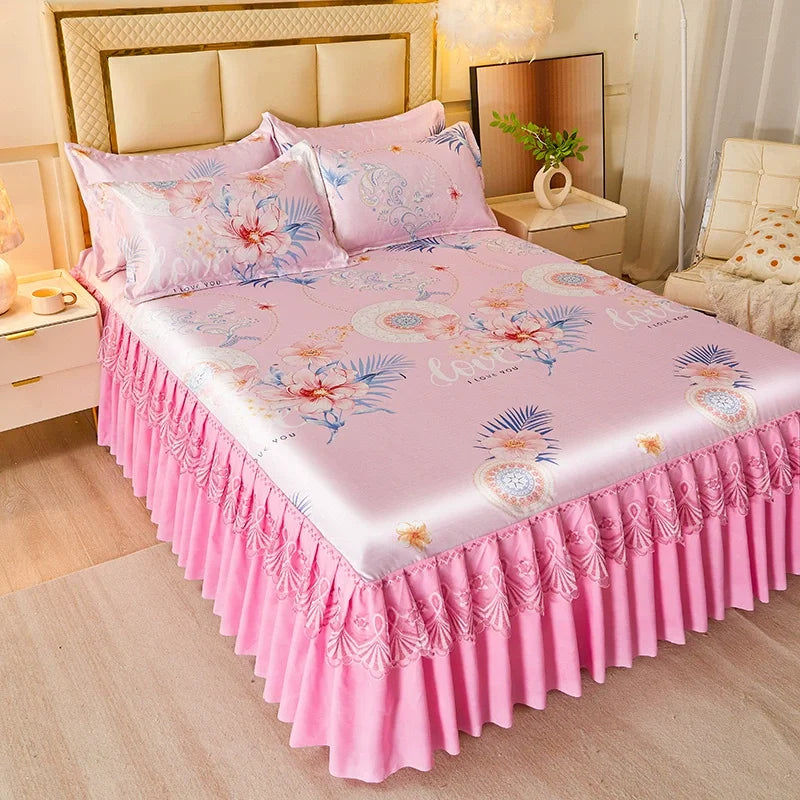 3-Piece Elegant Patterned Bedspread Set