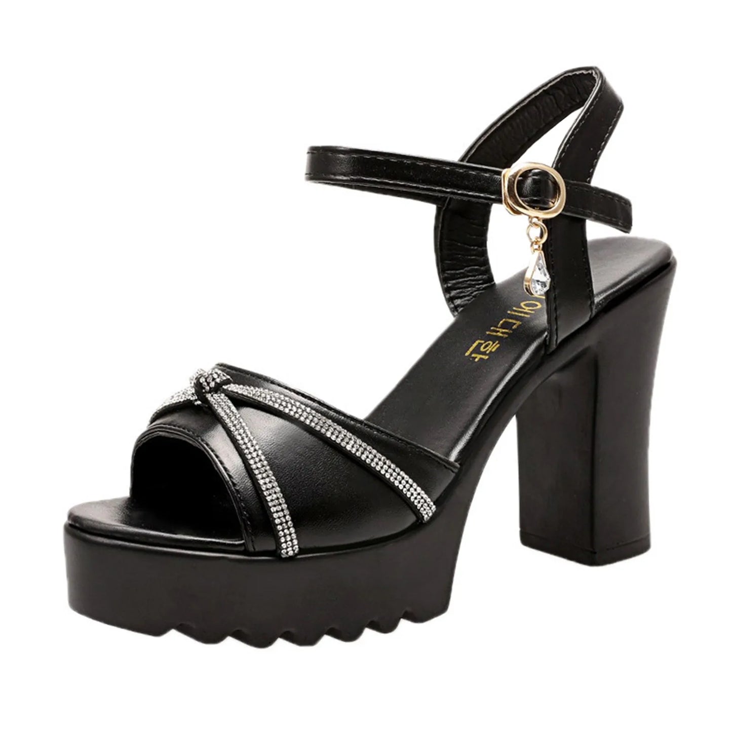 Elegant Chunky Heel Platform Sandals for Women