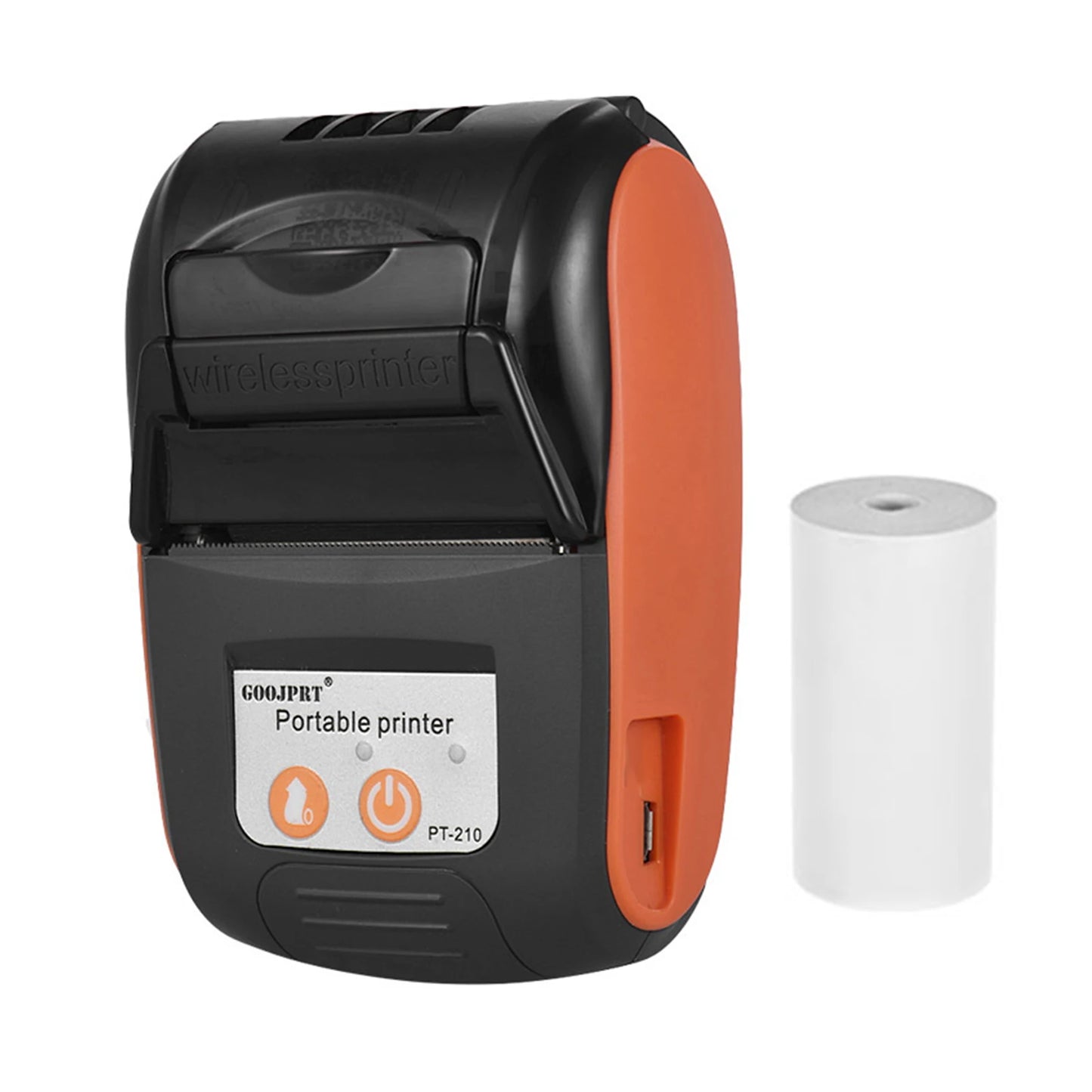 【New】GOOJPRT PT-210 Portable Thermal Printer Handheld 58mm Receipt Printer for Retail Stores Restaurants Factories Logistics