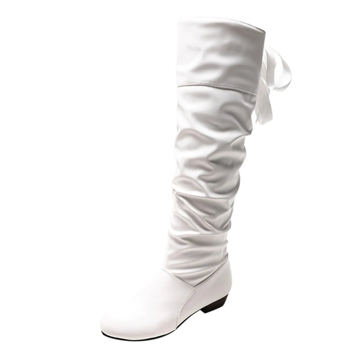 Women’s Bow-Tie Knee-High Boots | Chunky Heel Tall Boots