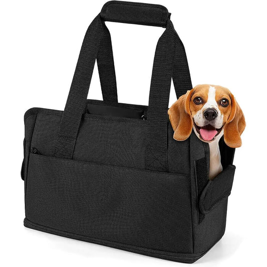 Dog Carrying Bag, Dog Purse Carrier for Small Dogs Sling Tote, Expandable Soft Pet Dog Carrier Bag for Under 15LB Cat Puppy, Dog