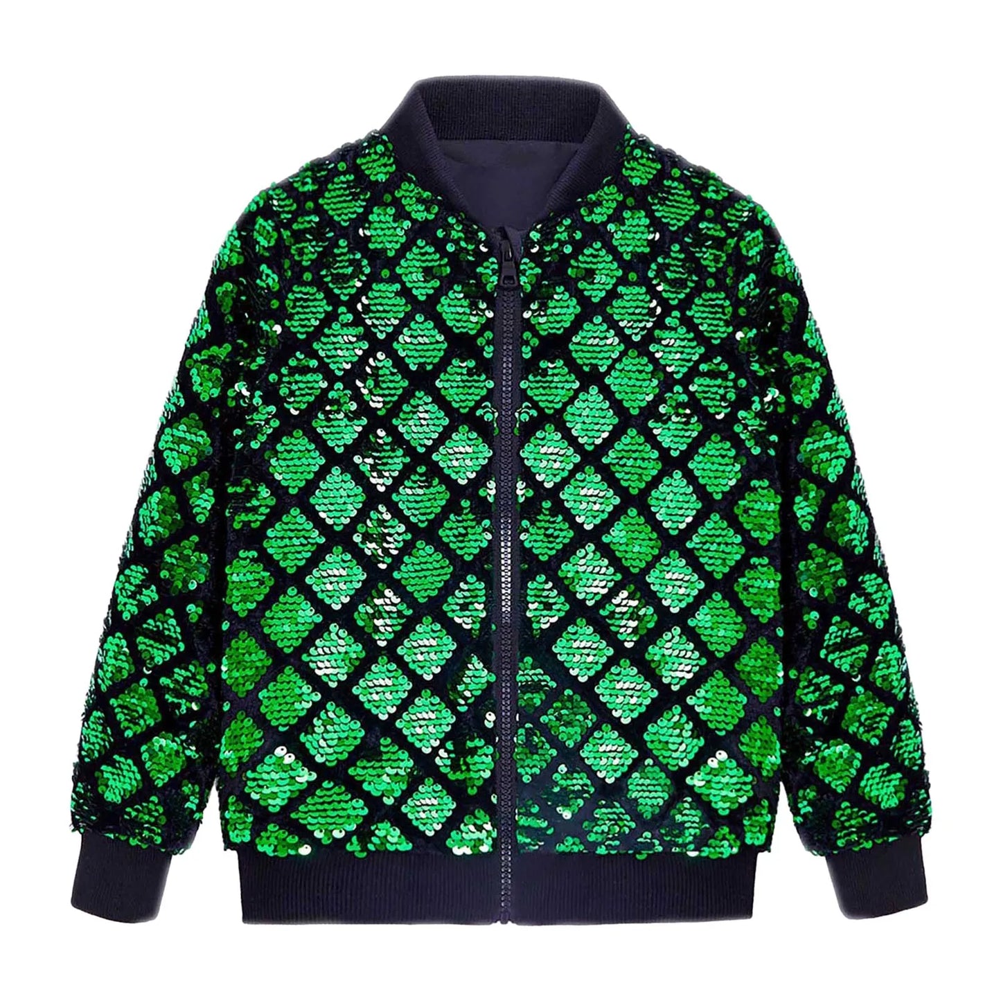 Men’s Luxury Sequin Bomber Jacket
