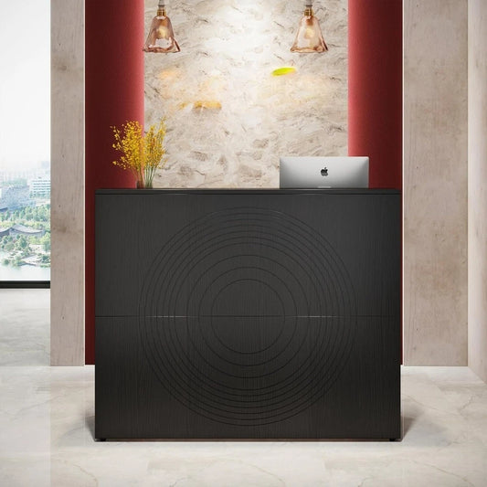 Reception Desk 47 Inch Counter With Cable Grommet For Lobby