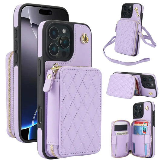 Crossbody Wallet Phone Case for iPhone