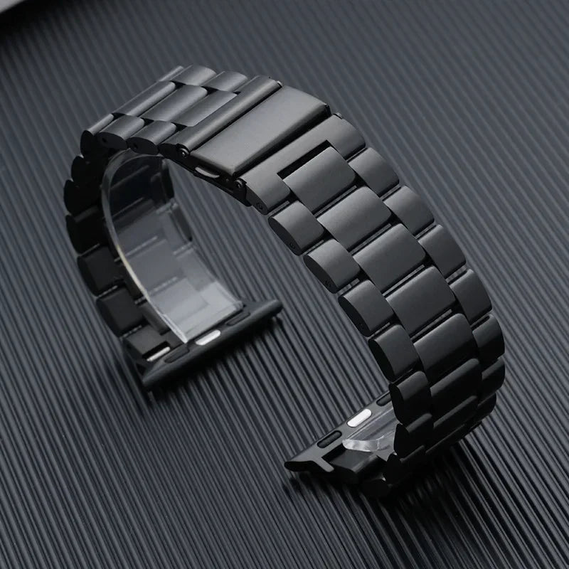 Premium Stainless Steel Apple Watch Band .Luxury Metal Replacement Strap