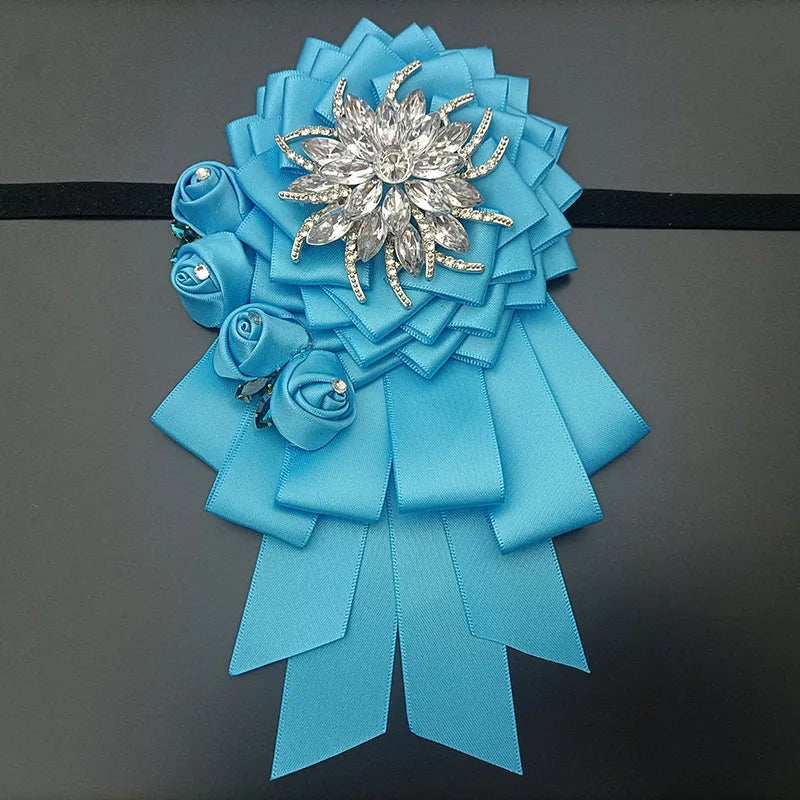Luxury Handmade Jeweled Men’s Bow Tie | Premium Crystal Brooch Formal Wedding & Business Bow Tie
