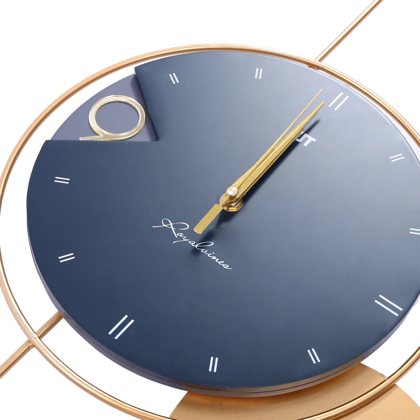 Enhance your living space with this elegant modern wall clock featuring a stylish contemporary design and silent sweeping movement. Perfect for adding sophistication and functionality to any room in your home or office.