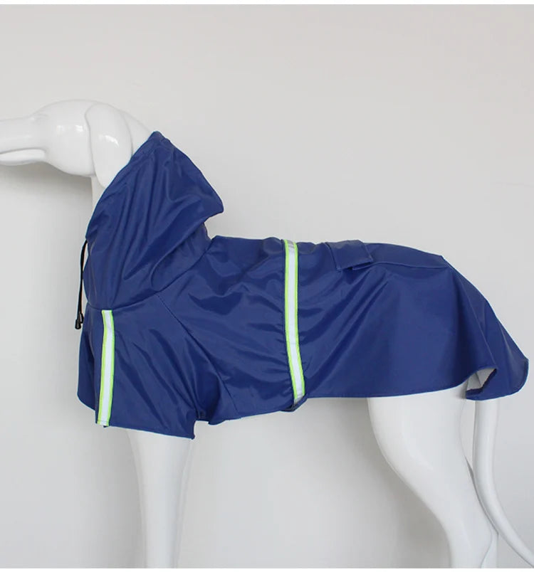 Reflective Waterproof Dog Raincoat Cloak