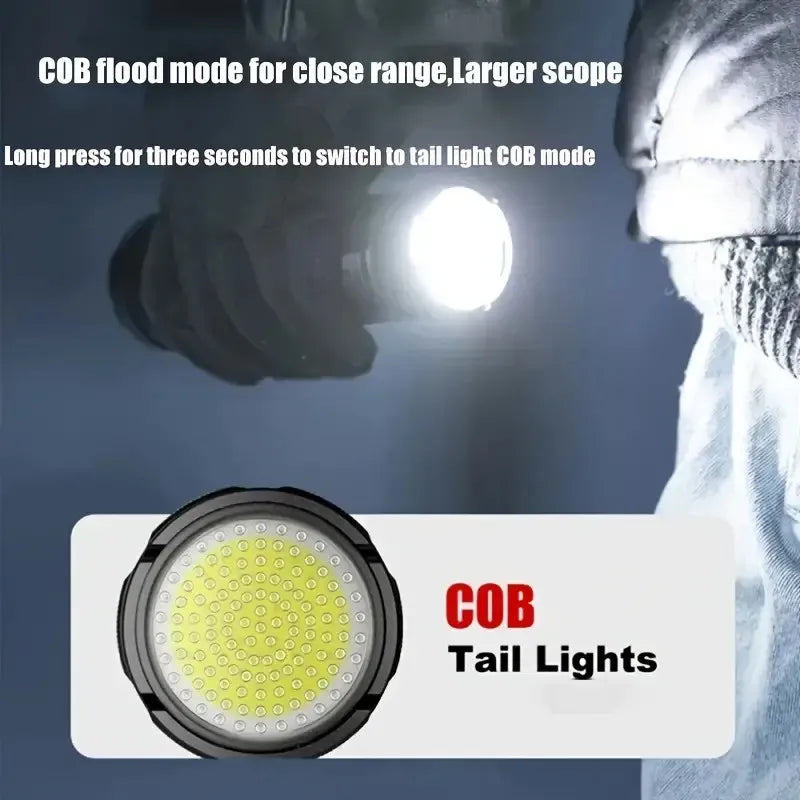 Rechargeable Emergency Spotlight – Long Range High-Power LED Searchlight with Built-In Battery