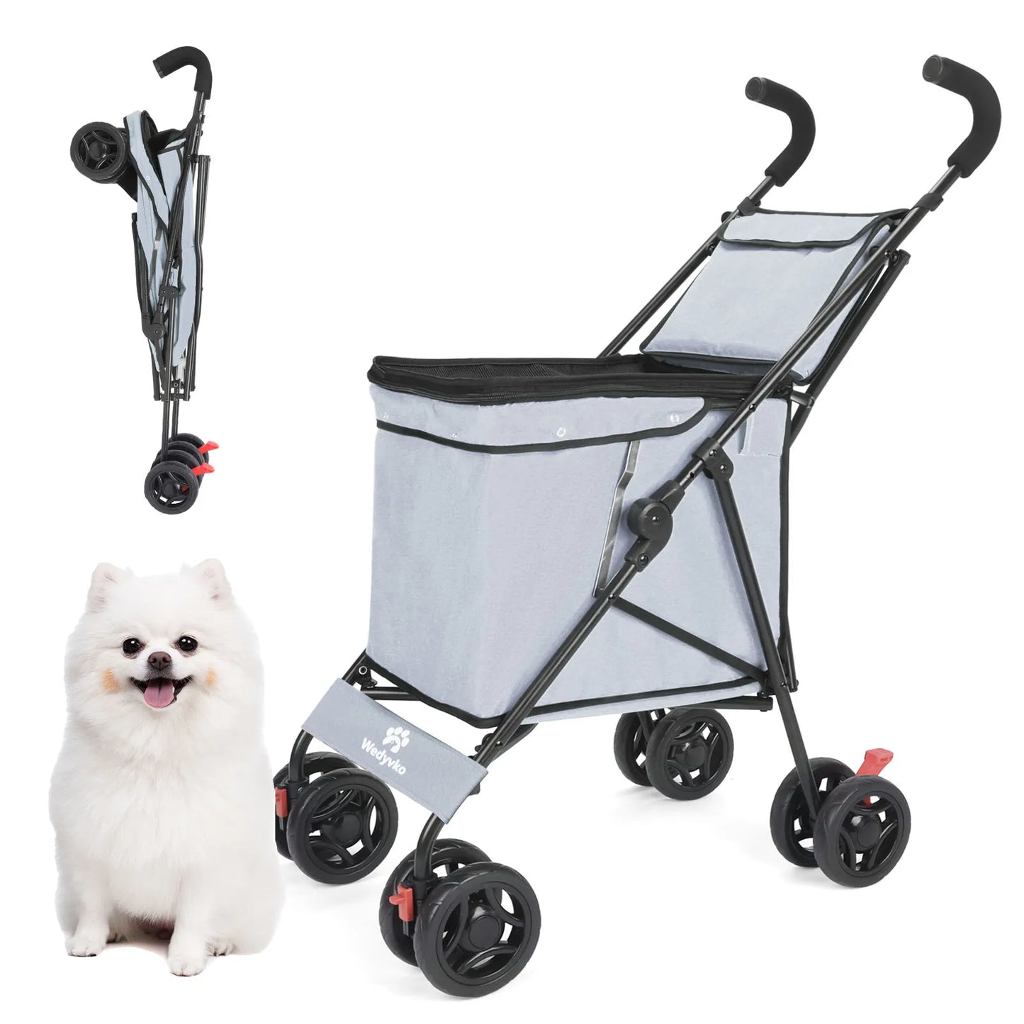 Multifunctional Folding Utility Wagon Cart – Portable Heavy-Duty Collapsible Rolling Cart for Shopping, Gardening, Camping, Beach & Grocery Transport