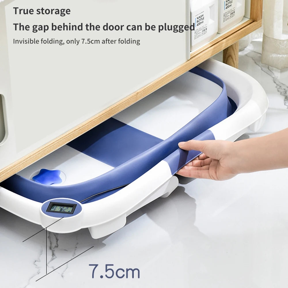 Portable Collapsible Baby Bathtub For Newborns To Toddlers