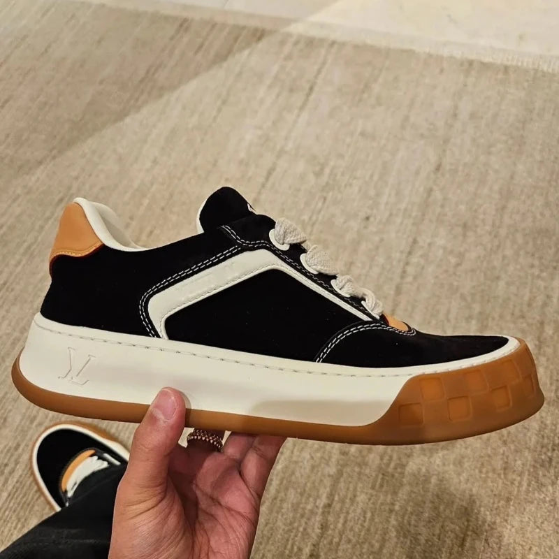 Men’s Luxury Suede Casual Sneakers .  Premium Designer-Inspired Comfort Shoes