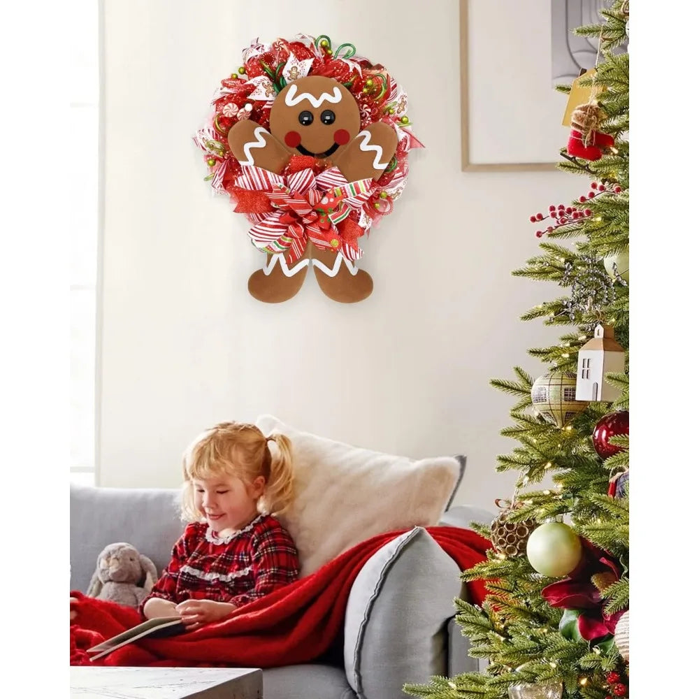 Christmas Wreath Attachments Gingerbread Wreath Decorations Gingerbread Man Head Hands Legs Wreath Embellishment Kit Holiday Ou