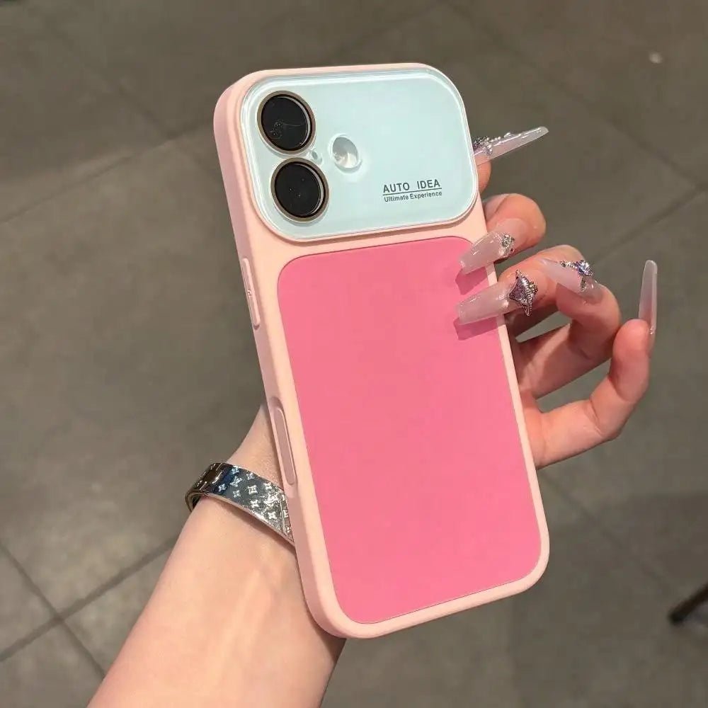 Color Block Protective Phone Case with Contrast Bumper