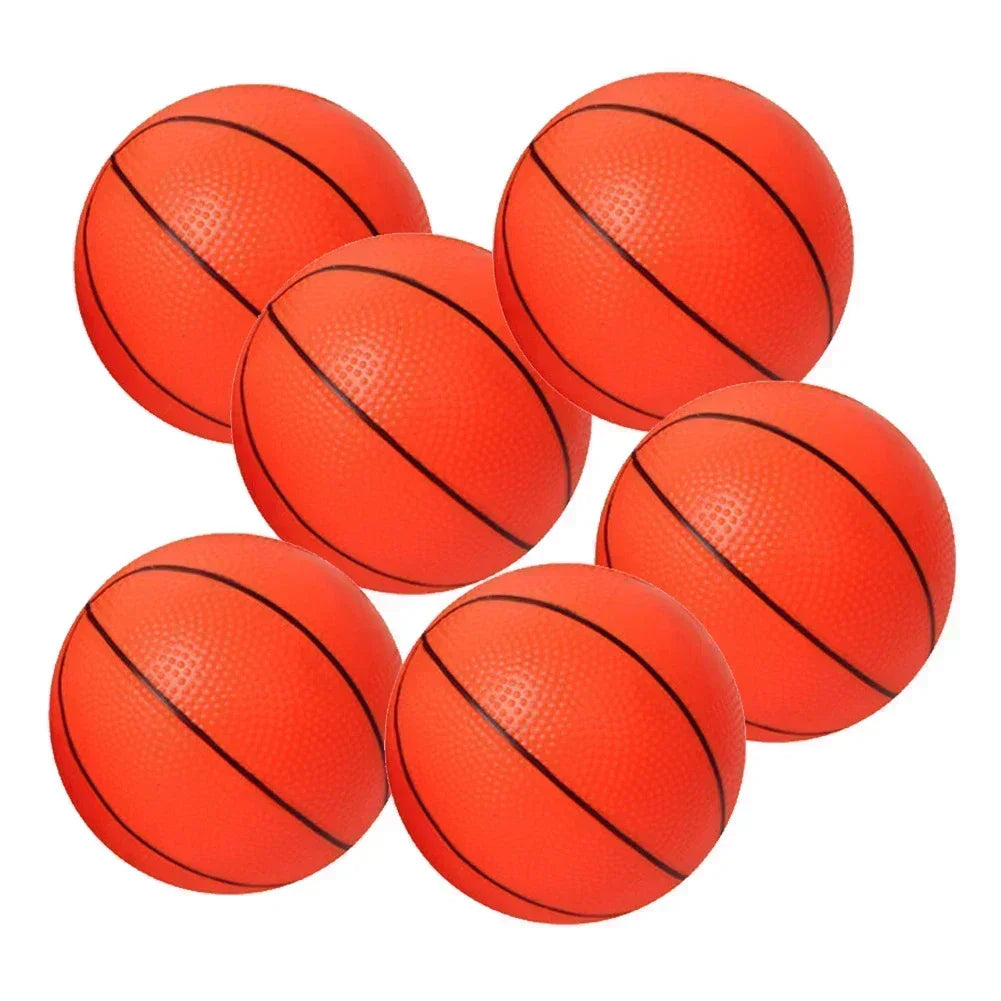 6pcs 10cm Mini Children Inflatable Basketballs Small Basketball Kids Indoor Outdoor Sports Toy Parent-child Games